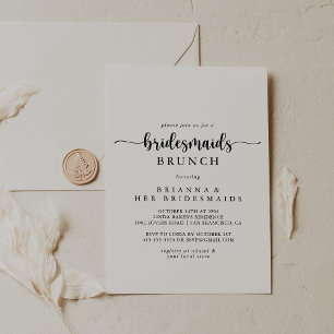 Invitation Mini-calligraphie Bridesservatrices Brunch Shower