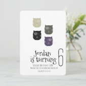 Invitation Mini Chat Kitten Pet pour animaux de compagnie fêt (Debout devant)