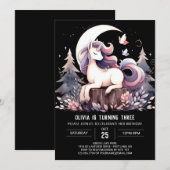 Invitation Mini-Cheval numérique Anniversaire (Devant / Derrière)