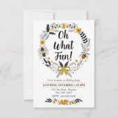 Invitation Mini dessiné à la main Oh What Fun Christmast Part (Devant)