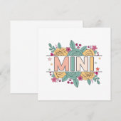 Invitation Mini Fleur (Devant / Derrière)