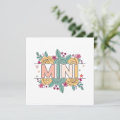 Invitation Mini Fleur (Debout devant)