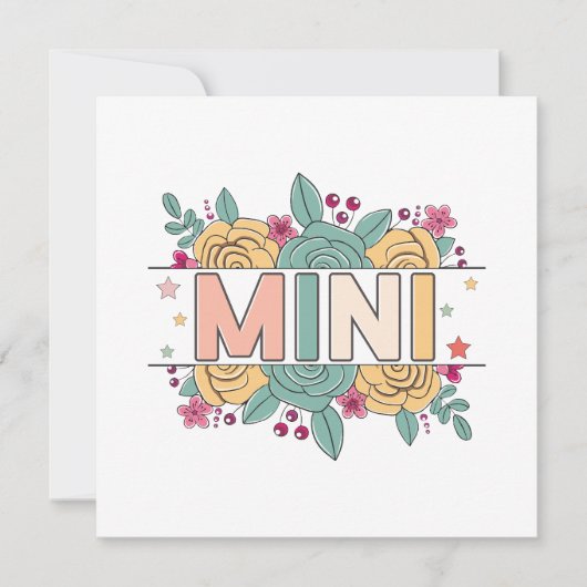 Invitation Mini Fleur (Devant)
