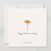 Invitation Mini floral mignonne petit ami Valentine's card (Devant)