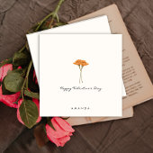 Invitation Mini floral mignonne petit ami Valentine's card