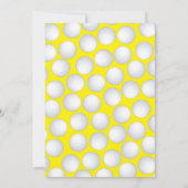 Invitation Mini Golf Balls Anniversaire de enfant Party Sport (Dos)