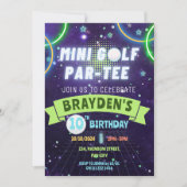 Invitation Mini Golf Boys fête d'anniversaire (Devant)