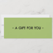 Invitation Mini Golf Gift Certificate (Dos)