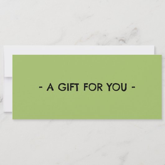 Invitation Mini Golf Gift Certificate (Dos)