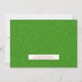 Invitation Mini Golf Par Tee Putt Putt Girl Anniversaire (Dos)