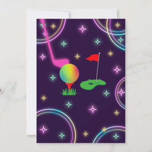 Invitation Mini Golf Party Birthday (Dos)