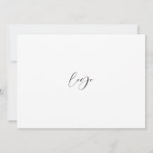 Invitation Mini Maison ouverte Noir & Blanc Immo 4 Photos (Dos)