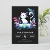 Invitation Mini Mat Chat Anniversaire (Debout devant)