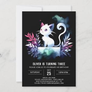 Invitation Mini Mat Chat Anniversaire