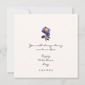 Invitation Mini mignon Rose Boyami Valentine's card (Devant)