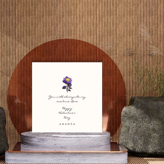 Invitation Mini mignon Rose Boyami Valentine's card