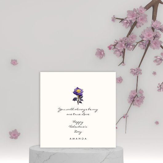 Invitation Mini mignon Rose Boyami Valentine's card