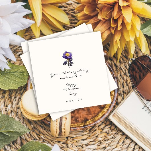 Invitation Mini mignon Rose Boyami Valentine's card