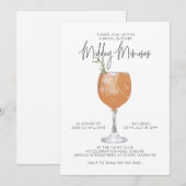 Invitation Mini Mimosas Cocktail Fête des mariées Invitat (Devant / Derrière)