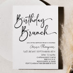 Invitation Mini minimaliste moderne fête de Brunch d'annivers<br><div class="desc">C'est une invitation minimaliste minimaliste minimaliste minimaliste d'anniversaire Brunch Party!</div>
