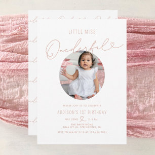 Invitation Mini-Miss Onederday 1er anniversaire