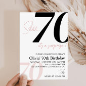 Invitation Mini moderne 70e anniversaire