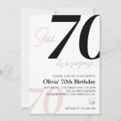 Invitation Mini moderne 70e anniversaire (Devant)
