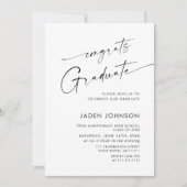 Invitation Mini moderne PHOTO Graduation Party QR code (Devant)