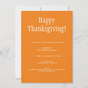 Invitation Mini-pâté de pomme de terre douce Thanksgiving Dîn