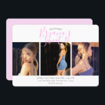 Invitation Mini Photo Sweet 16 Anniversaire<br><div class="desc">Customisez avec du texte pour tout événement.</div>