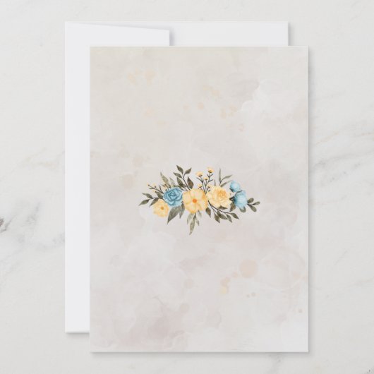 Invitation Mini Pompas Grass Retro Rainbow Boho Anniversaire (Dos)