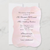 Invitation Mini Roses rose pâle Fête de l'mariée 1C (Dos)