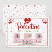 Invitation Mini séances photo de la Saint-Valentin Photograph (Devant / Derrière)