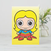 Invitation Mini Supergirl (Debout devant)