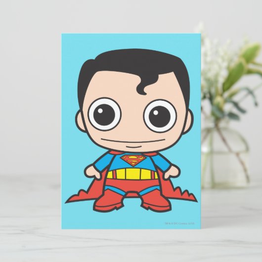 Invitation Mini Superman (Debout devant)