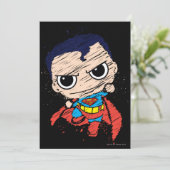 Invitation Mini Superman Sketch - Flying (Debout devant)