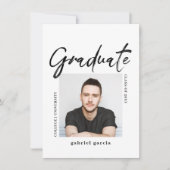 Invitation Miniature de script photo College Graduate Party (Devant)