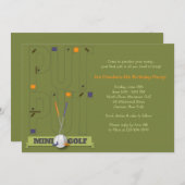 Invitation Miniature Golf (Devant / Derrière)