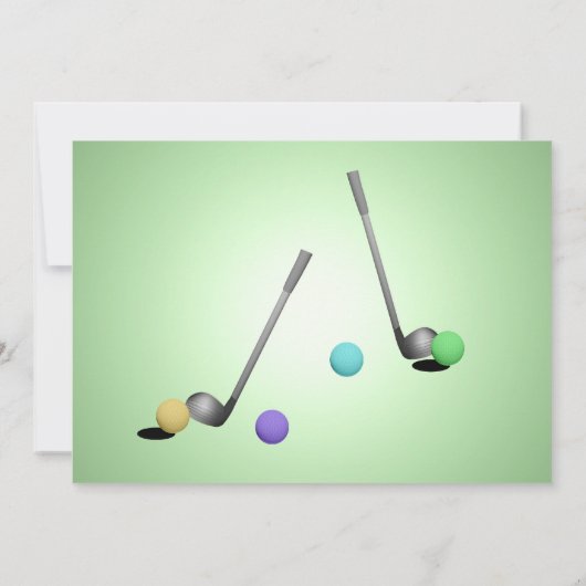 Invitation Miniature Golf (Dos)