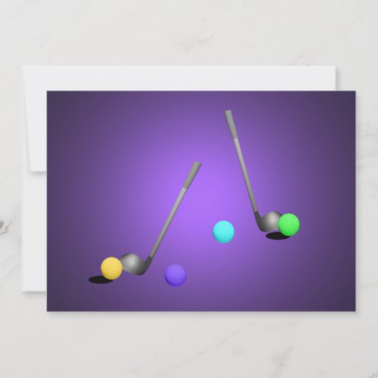 Invitation Miniature Golf (Dos)