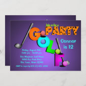 Invitation Miniature Golf (Devant / Derrière)