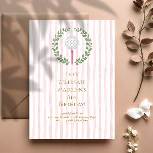 Invitation Miniature Golf Enfant fête d'anniversaire