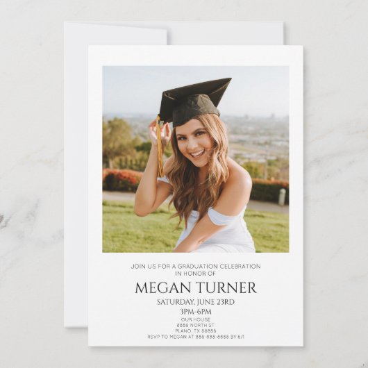 Invitation Miniature minimaliste de l'arc photo (Dos)