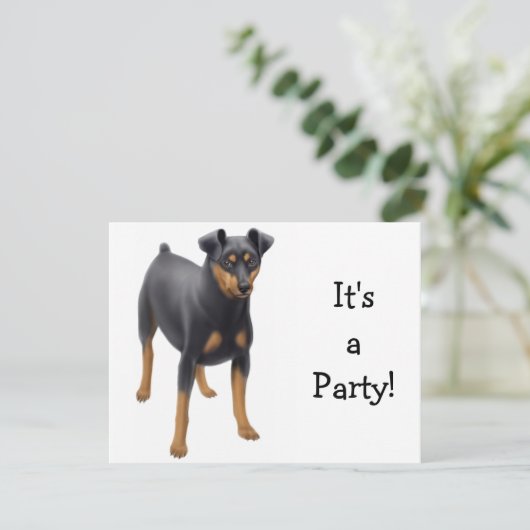 Invitation Miniature Pinscher (Debout devant)