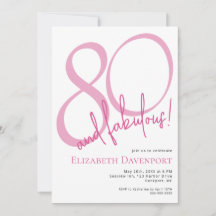 Minimal 80 ans et Fabulux Anniversaire Rose