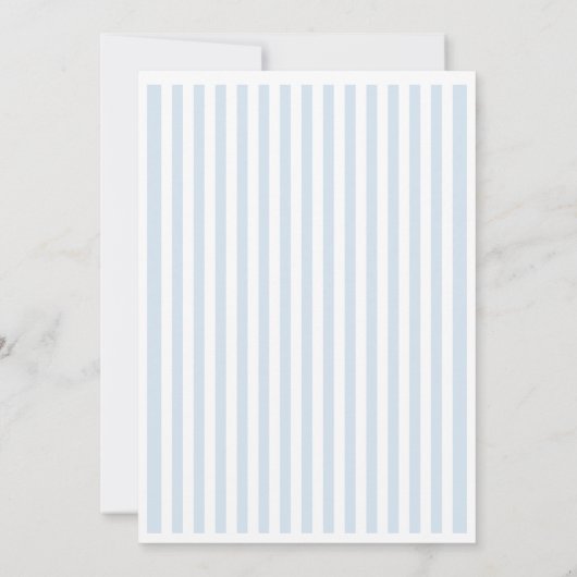 Invitation Minimal and Chic Blue French Personalized Wedding  (Dos)