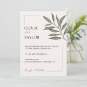 Invitation Minimal Botanical Elegance (Debout devant)