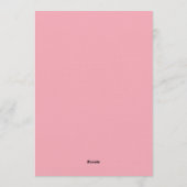 Invitation Minimal Cat Faces Pattern on Pink – Cute Pastel  (Dos)