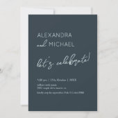 Invitation Minimal dark Elegant Engagement Typography (Devant)