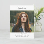 Invitation MINIMAL | dîner de remise de diplômes photo (Debout devant)